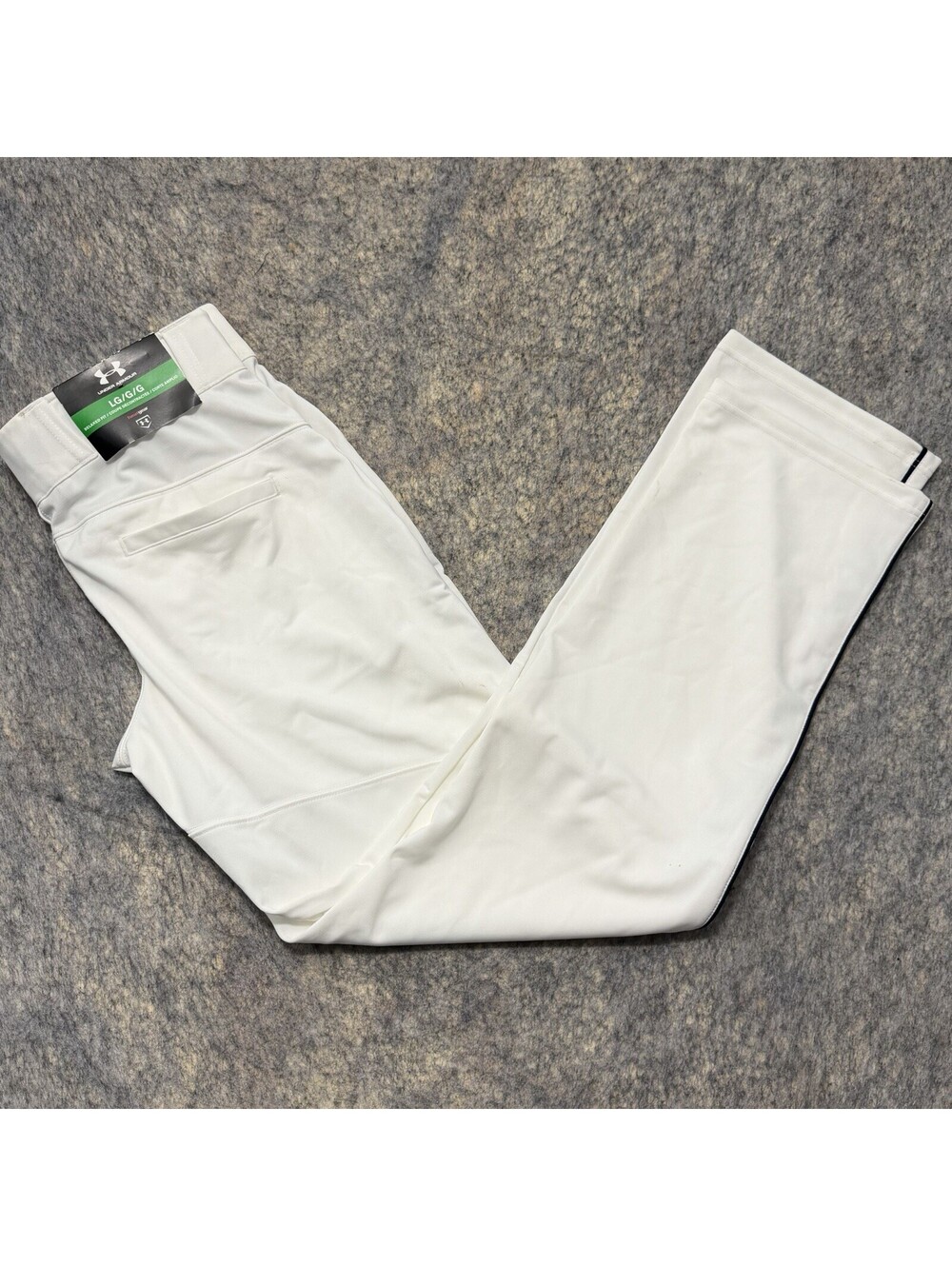 Under Armour Leadoff II Piped Baseball Pants Mens Large White Navy NWT 1235663